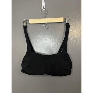 Athleta Bikini Swim Top Womens 34B/C Black Underwire Bra Cup Adjustable Straps